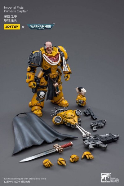 Warhammer 40k Action Figure 1/18 Imperial Fists Primaris Captain Alros Lysigal
