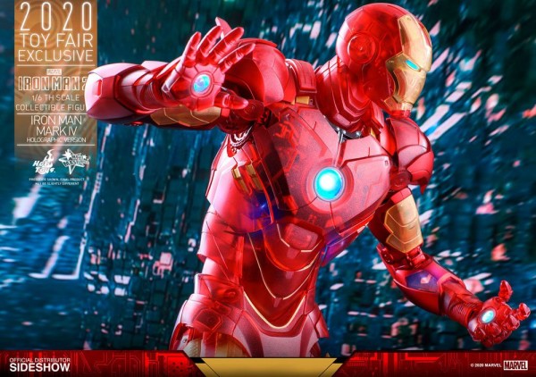 Iron Man 2 Movie Masterpiece Action Figure 1/6 Iron Man Mark IV (Holographic Version) Exclusive