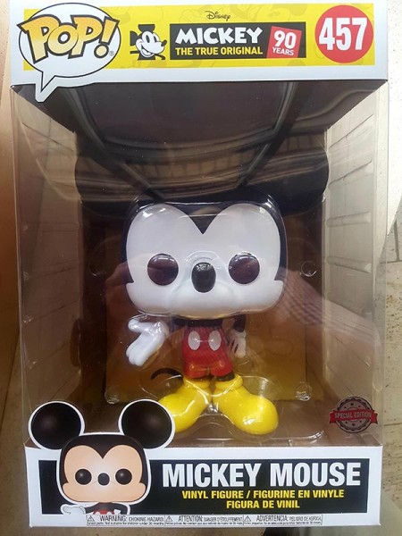 Mickey Mouse 90th Anniversary Funko Pop! Vinylfigur Mickey Mouse (Supersized) (Color) Exclusive