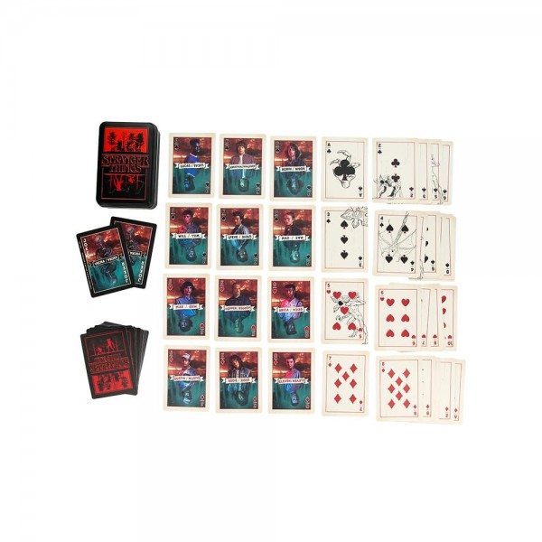 Stranger Thinngs 5 Playing Cards Metalbox
