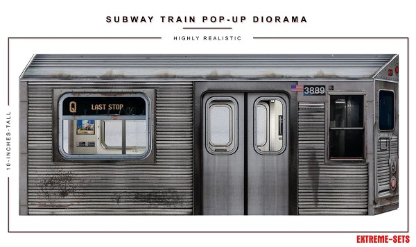 Extreme Sets Subway Train Pop-Up Diorama 1/12
