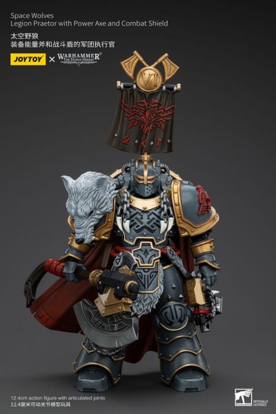 Warhammer The Horus Heresy Actionfigur 1/18 Space Wolves Legion Praetor with Power Axe and Combat