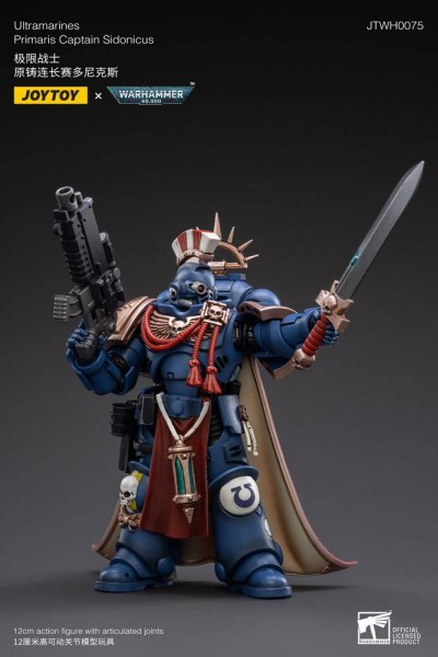 Warhammer 40k Action Figure 1/18 Ultramarines Primaris Captain Sidonicus