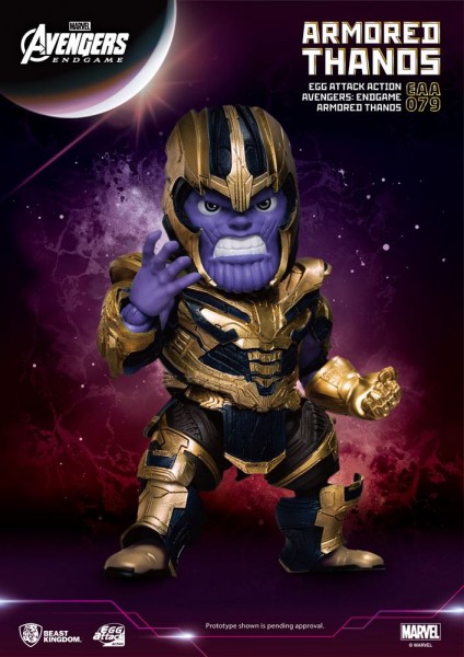 Avengers Endgame 'Egg Attack Action' Figur Armored Thanos