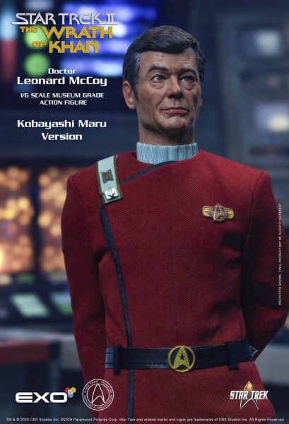 Star Trek II: Der Zorn des Khan Actionfigur 1/6 Dr. Leonard McCoy Kobayashi Maru Version 30 cm