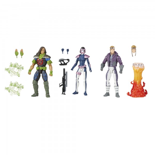 X-Force Marvel Legends Action Figures Rictor, Domino &amp; Cannonball (3-Pack) Exclusive