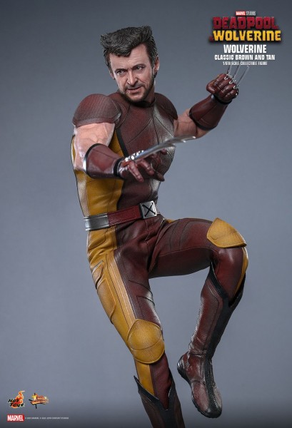 Deadpool & Wolverine Movie Masterpiece Actionfigure 1/6 Wolverine (Classic Brown and Tan) Hot Toys Exclusive 31 cm