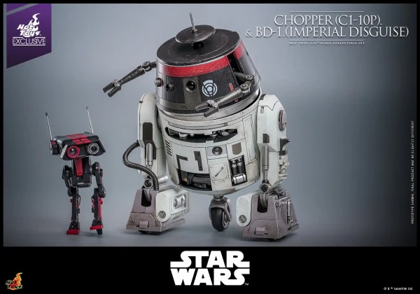 Star Wars Actionfigur Set 1/6 Chopper C1-10P &amp; BD-1 (Imperial Disguise) Hot Toy Exclusive