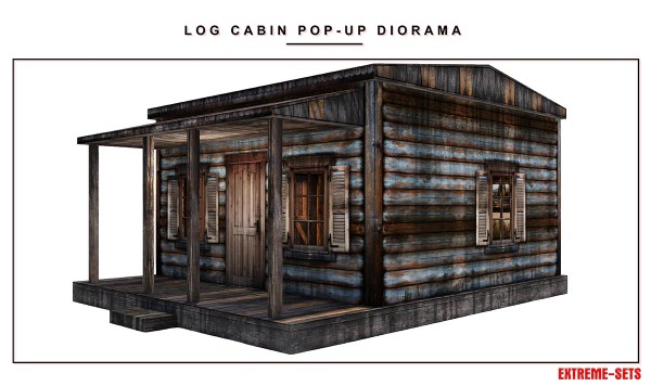Extreme Sets Log Cabin Pop-Up Diorama 1/12