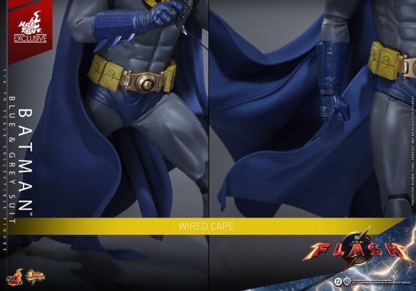 The Flash Movie Masterpiece Action Figure 1/6 Batman (Blue & Grey Suit) Limited Edition Hot Toys Exclusive 30 cm