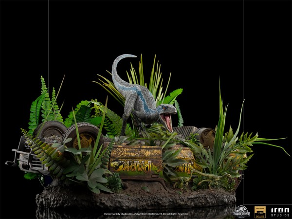 Jurassic World: Fallen Kingdom Art Scale Statue 1/10 Blue (Deluxe)