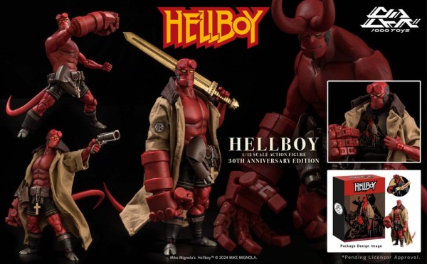 Hellboy Action Figure 1/12 Hellboy 30th Anniversary Edition 19 cm