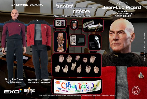 Star Trek: The Next Generation Action Figure 1:6 Captain Jean-Luc Picard 30 cm