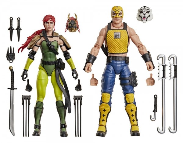 G.I. Joe Classified Series Actionfiguren 2er-Pack #212 Ninja Force Scarlett & T'Jbang 15 cm