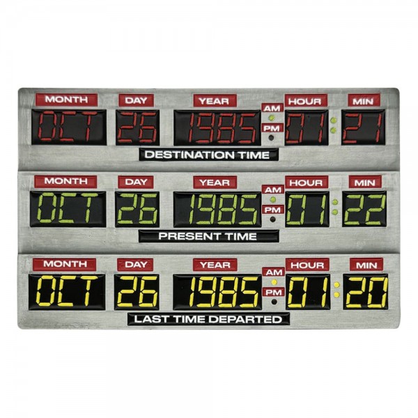 Zurück in die Zukunft Metallbarren 40th Anniversary Time Circuits Limited Edition