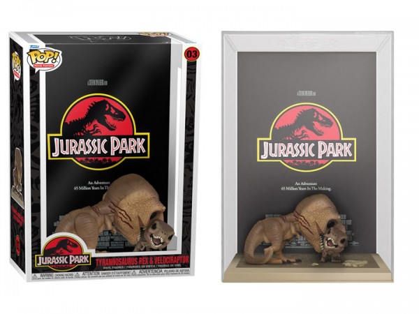 Jurassic Park Funko Pop! Vinyl Figure Movie Poster Tyrannosaurus Rex &amp; Velociraptor