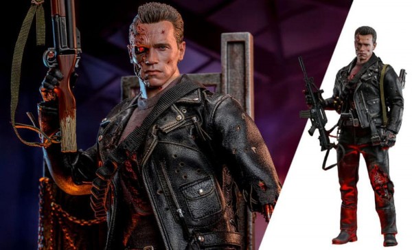 Terminator 2 Movie Masterpiece Actionfigur 1/6 T-800 Battle Damaged Version 2.0 32 cm