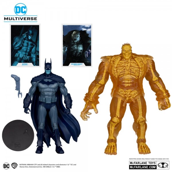 Arkham City DC Multiverse Actionfiguren 2er-Pack Batman & Solomon Grundy (Gold Label) 18 cm